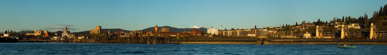 panoramic view of Bellingham from the bay